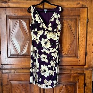 Deep Purple Floral Dress